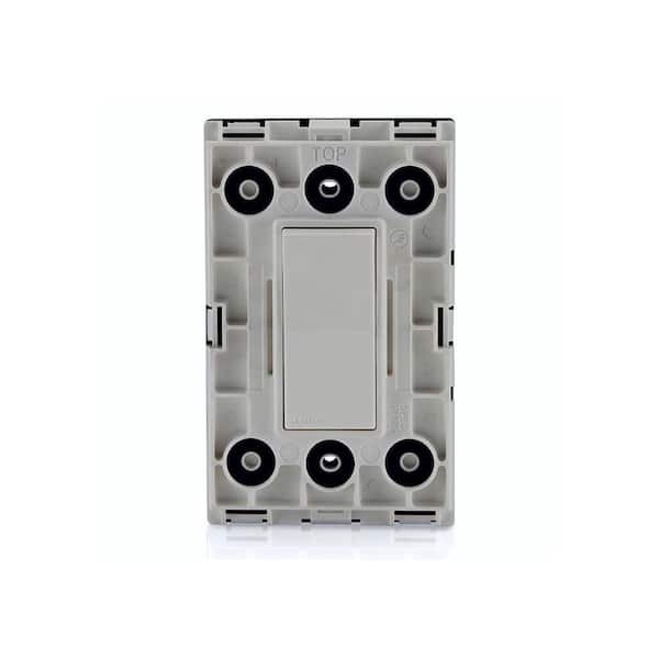 Leviton 15 Amp Single-Pole Weather-Resistant Decora Switch, Gray
