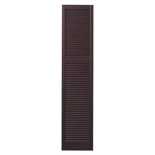 Ply Gem 15 in. x 67 in. Cottage Style Open Louvered Polypropylene ...