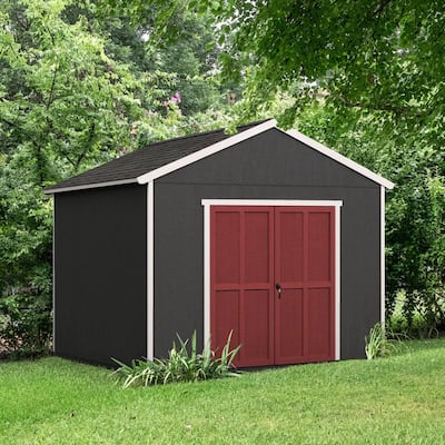 Do-it Yourself Rookwood 10 ft. x 14 ft. Backyard Wood Storage with Smartside and Floor system Included (140 sq. ft.)