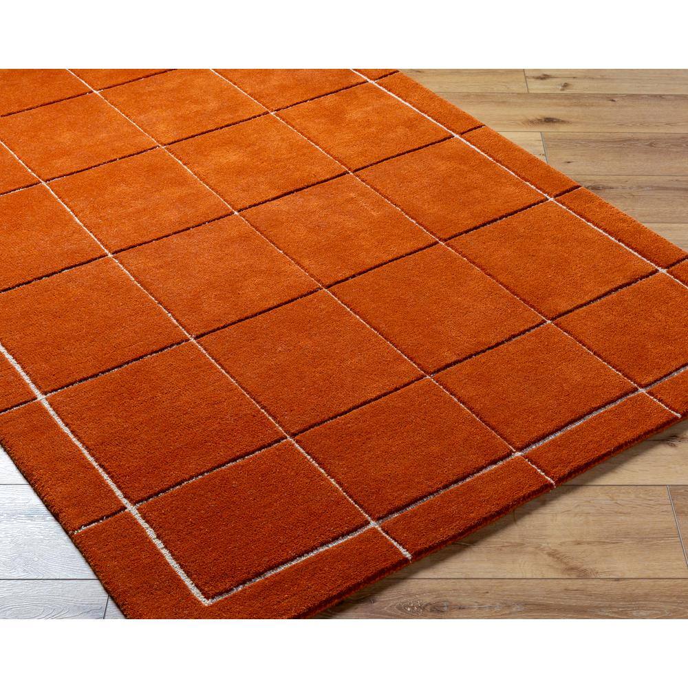 Mallory Rust and Light Brown Hand Tufted Wool Area Rug