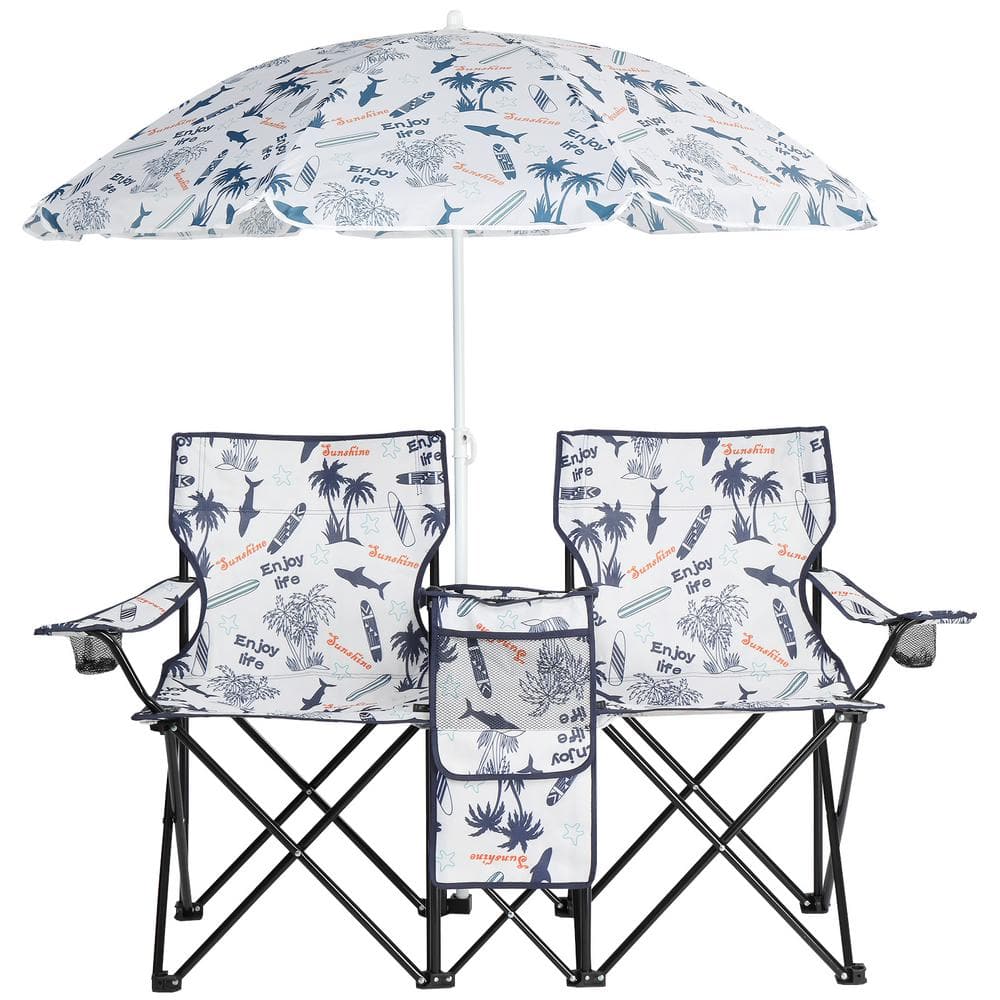 Portable 2-Person Fishing Chair with Removable Umbrella price history on PriceWatchPro