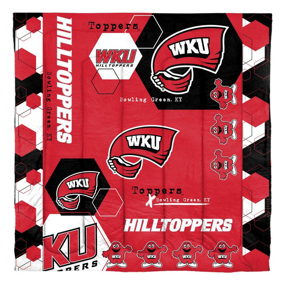 Western Kentucky Hexagon 3Piece Full/Queen Size Multi Colored