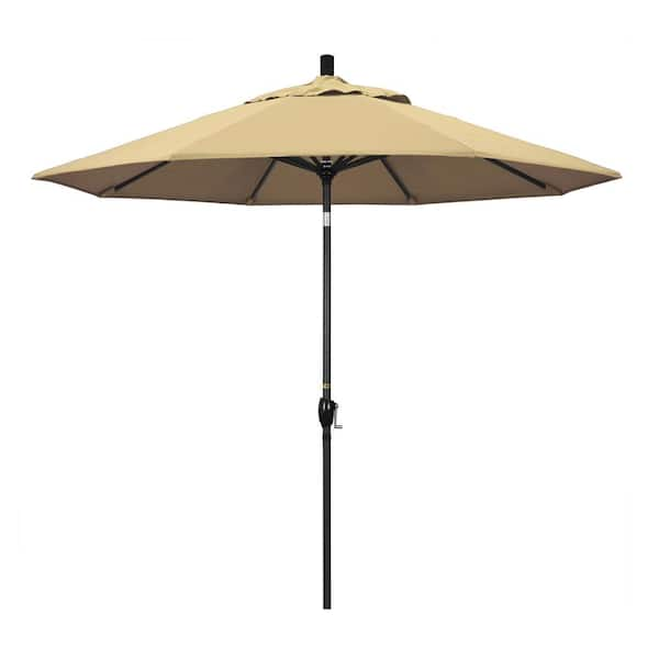 California Umbrella 9 ft. Aluminum Push Tilt Patio Umbrella in Beige Pacifica