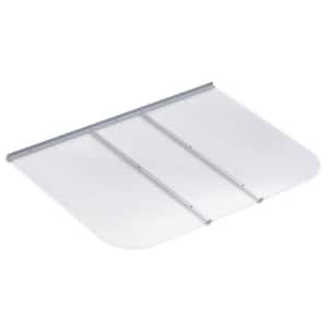 57 in. x 42 in. Rectangular Clear Polycarbonate Window Well Cover