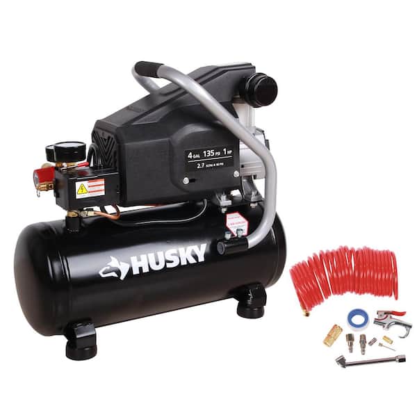 Husky 4 Gal Portable Electric Powered Air Compressor Bs1004w The