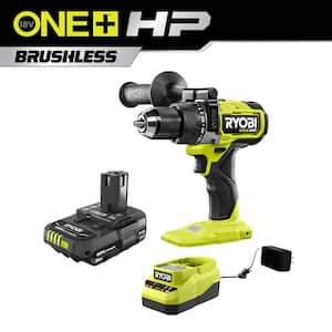 ONE+ HP 18V Brushless Cordless 1/2 in. Hammer Drill with 2.0 Ah Battery and Charger