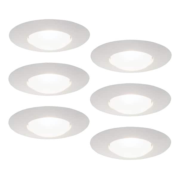 HALO E26 6 in. White Recessed Lighting Open Trim (6-Pack)