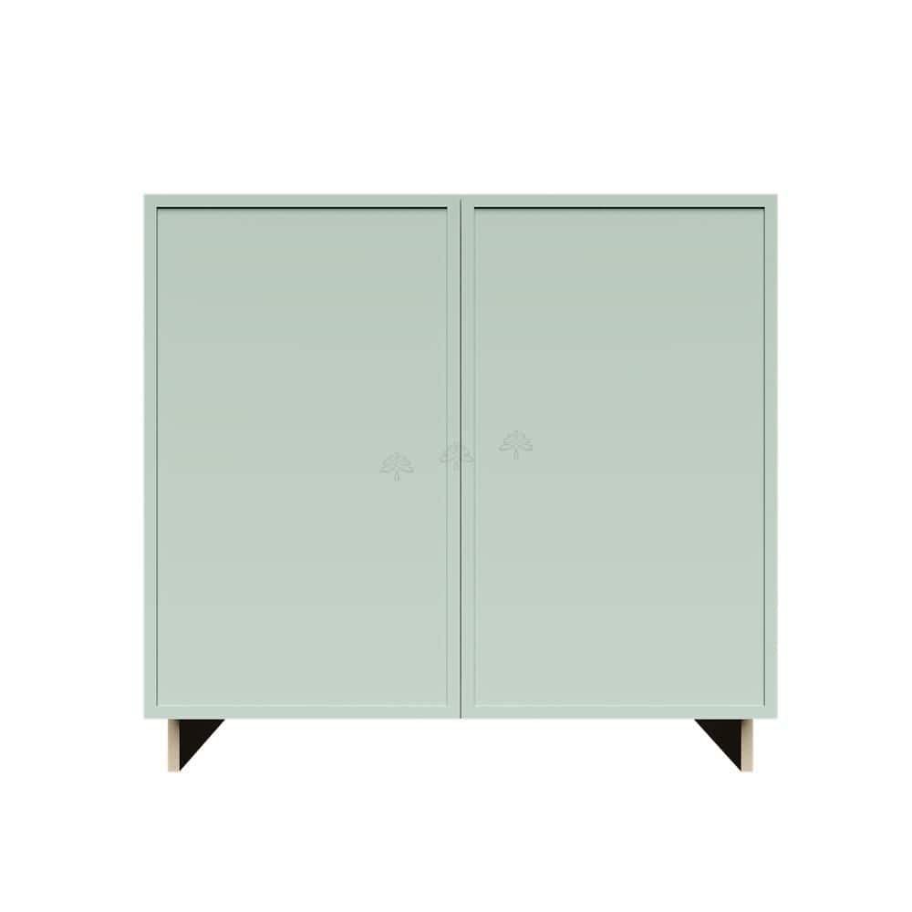 Slim Shaker 36 in. Full-Height Door Sink Base Bath Vanity Cabinet without Top in Green Assembled price history on PriceWatchPro