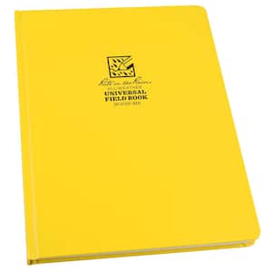 Weatherproof 8.75 in. x 11.25 in. Hard Cover Notebook, Yellow Cover