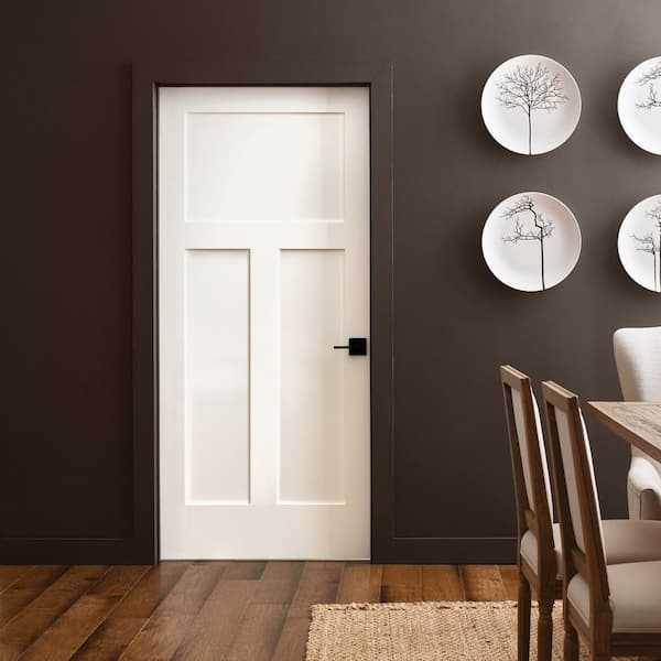 MMI DOOR Shaker Flat Panel 24 in. x 80 in. Left Hand Solid Core