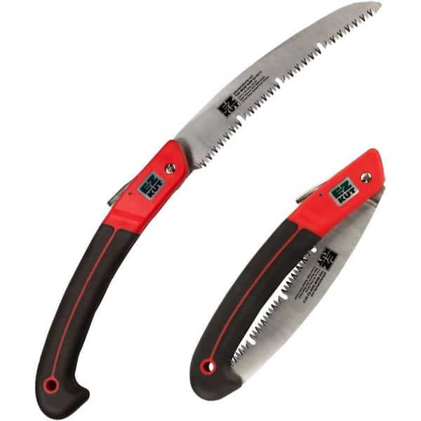 Japanese Sharpening 10 in. High Carbon Steel Blade with Non-Slip Handle Manual Folding Pruning Saw