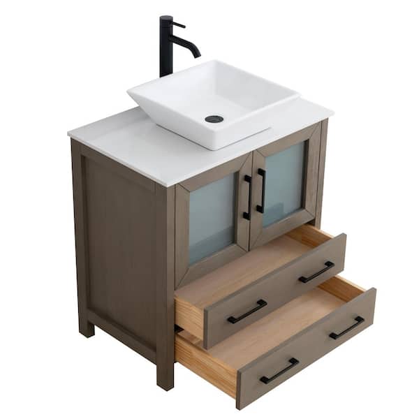 Walden 24 in. W x 34 in. H Surface-Mount Medicine Cabinet in Driftwood Gray Walden 24 in. W x 34 in. H Surface-Mount Medicine Cabinet in Driftwood Gray