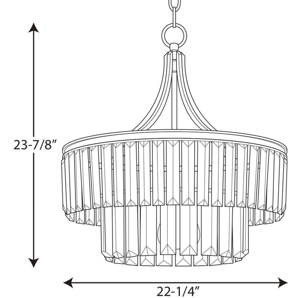 Elegant Glimmer Antique Bronze Pendant with Prismatic Glass Shade