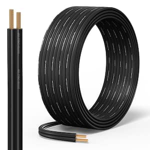 25 FT. Black 14/2 Stranded Bare Copper Direct Burial Low-Voltage Landscape Lighting Wire