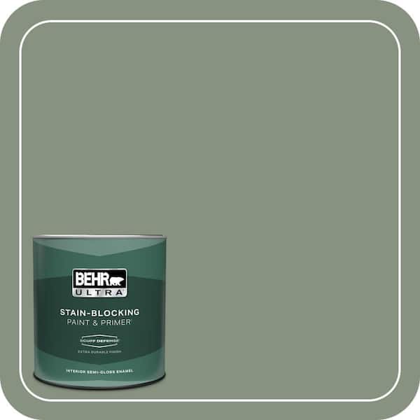 BEHR ULTRA 1 qt. #QE-45 Thistle Extra Durable Semi-Gloss Enamel Interior Paint & Primer
