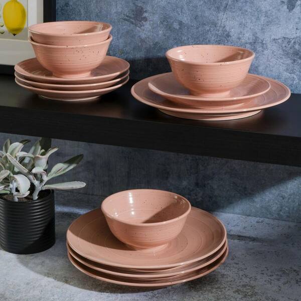 Coral dinnerware set best sale