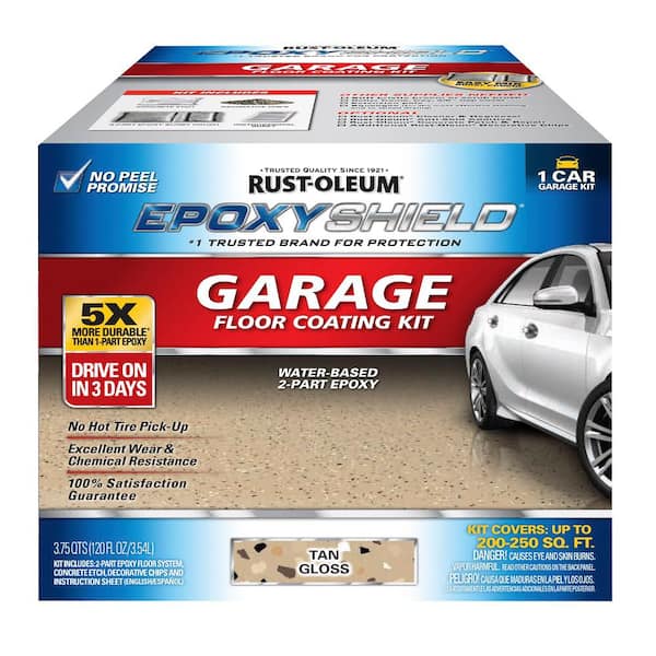 Rust-Oleum EpoxyShield 120 oz. Tan Epoxy 1 Car Garage Floor Kit