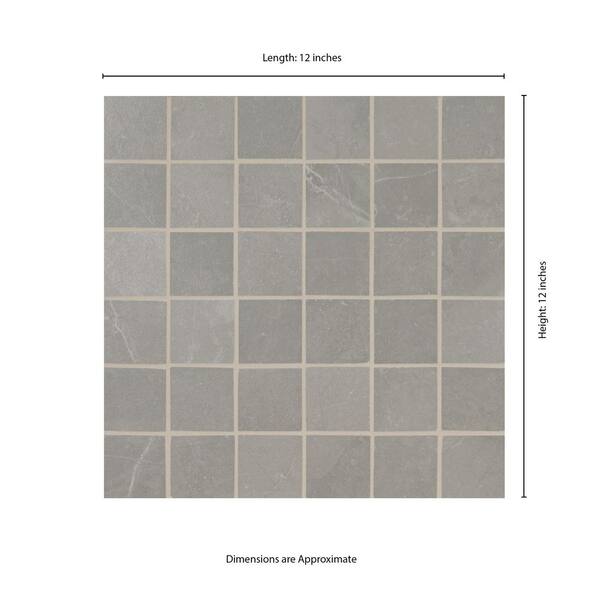 Apollo Tile Phoenix Purple and Blue Mini Squares 12-in x 12-in Polished Glass, Stone Marble Uniform Squares Wall Tile (4.83-sq. ft/ Carton)