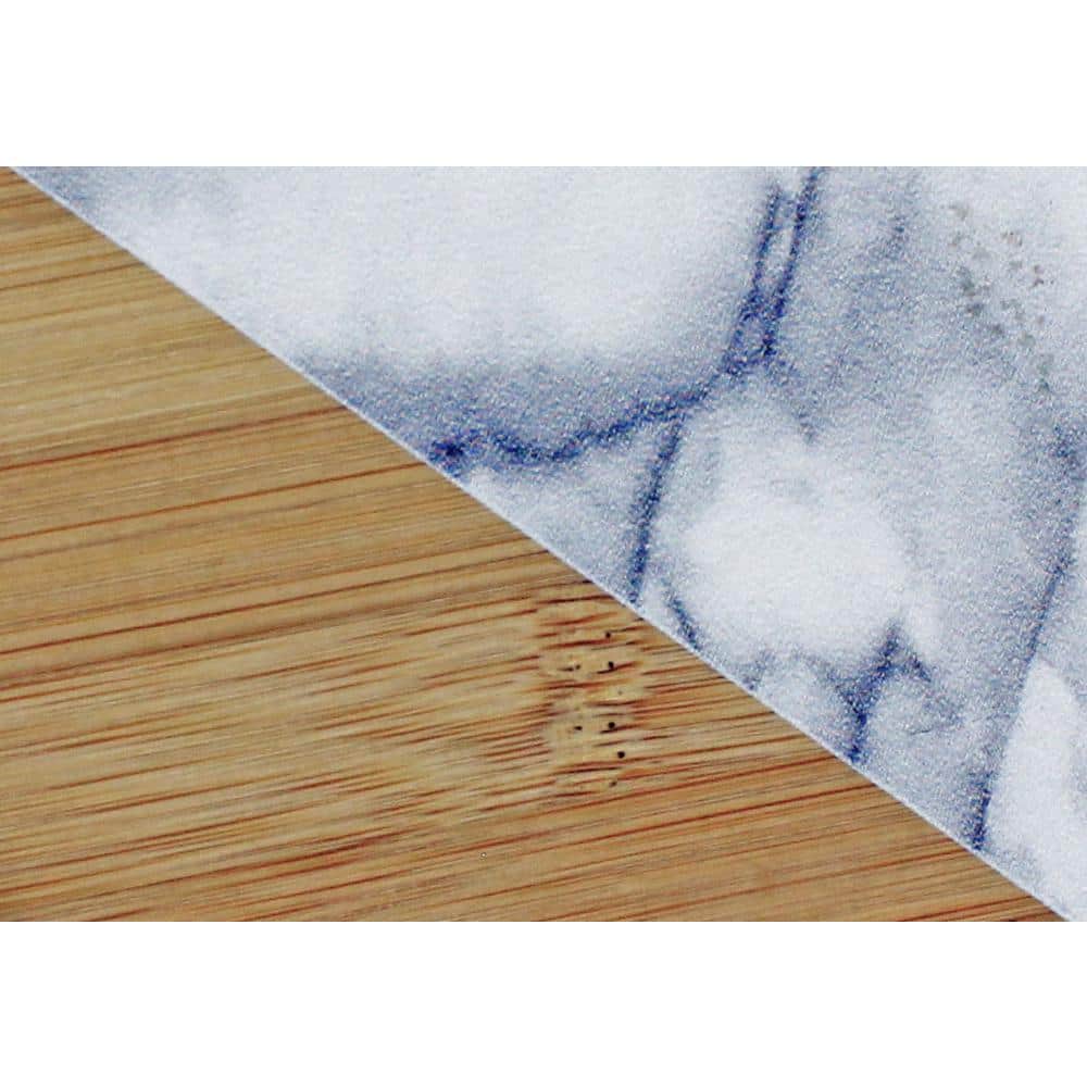 Eco-Friendly Bamboo and Marble Coaster Set with Holder