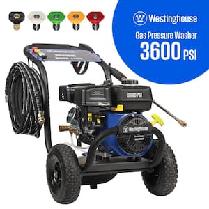 WPX 3600 PSI 2.7 GPM 212 CC Cold Water Gas Powered Triplex Pump Pressure Washer with 5 Quick Connect Nozzles