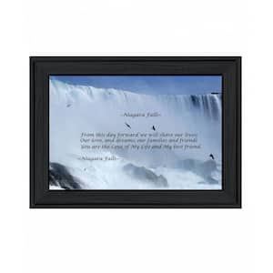 Niagara Falls by Unknown 1 Piece Framed Graphic Print Typography Art Print 11 in. x 13 in. .