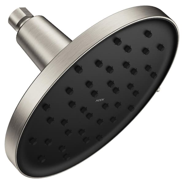 MOEN Verso 8-Spray Patterns with 1.75 GPM 9 in. Wall Mount Fixed Shower Head with Infiniti Dial in Spot Resist Brushed Nickel