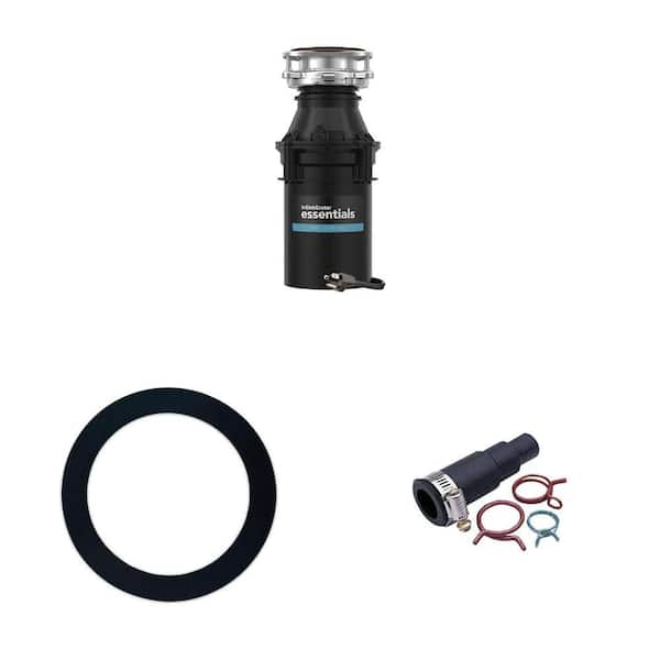 ES30 1/3 HP Garbage Disposal with Power Cord, Sink Seal, and Dishwasher Connector Kit