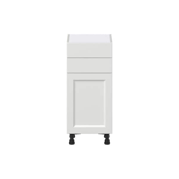 Laramie 15 in. W x 14 in. D x 34.5 in. H Assembled Base Kitchen Cabinet in Painted Bright White with 2 Drawers