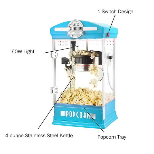 Tasty 3qt Family Size Microwave Popcorn Popper Cotton Candy