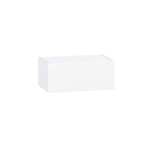 Timberline 24 in. W x 14 in. D x 10 in. H Assembled Slab Wall Bridge Kitchen Cabinet in Bright White with Lift Up Door