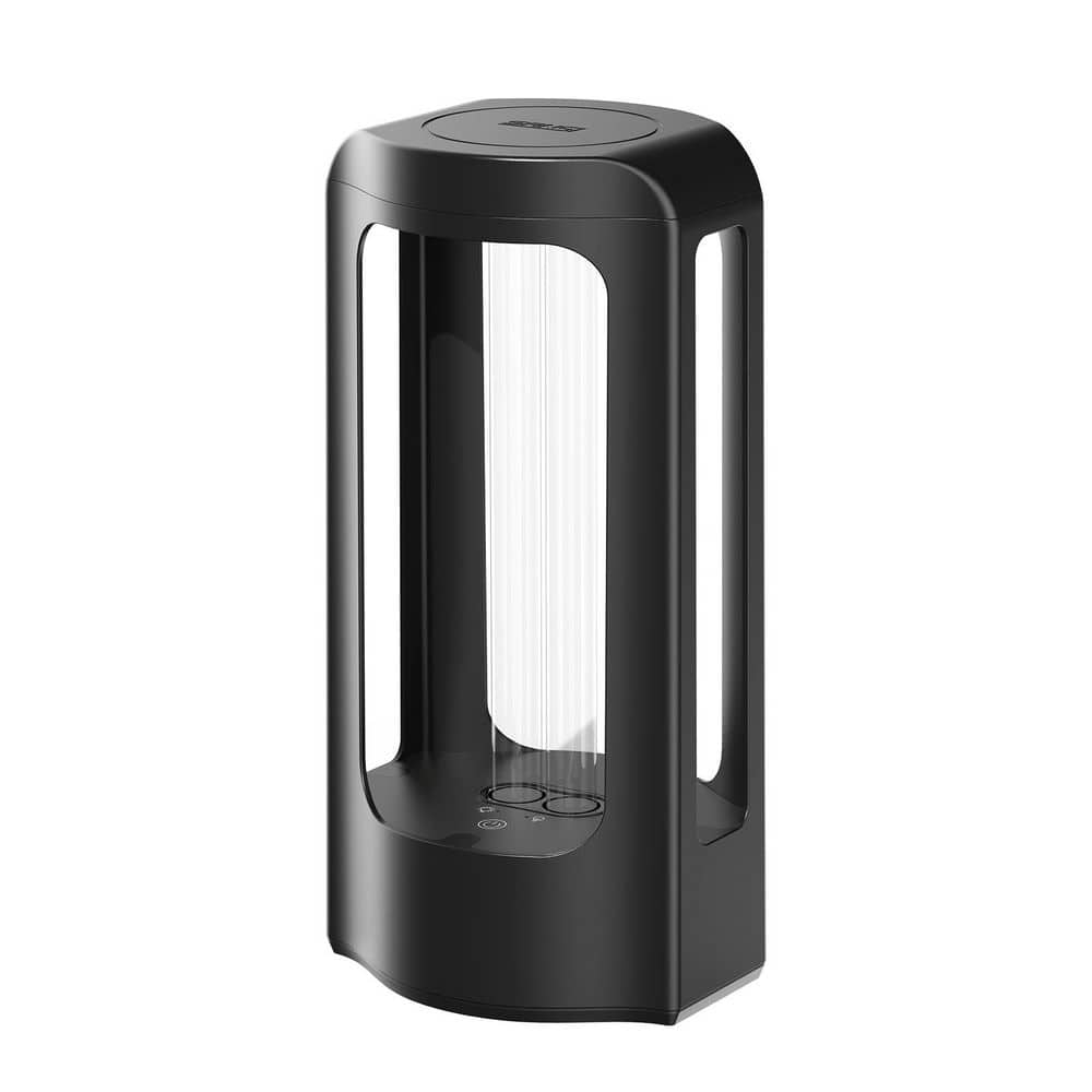 18W Integrated LED UV Sanitizer Black 2 T5 Base Light Bulbs with Remote Con