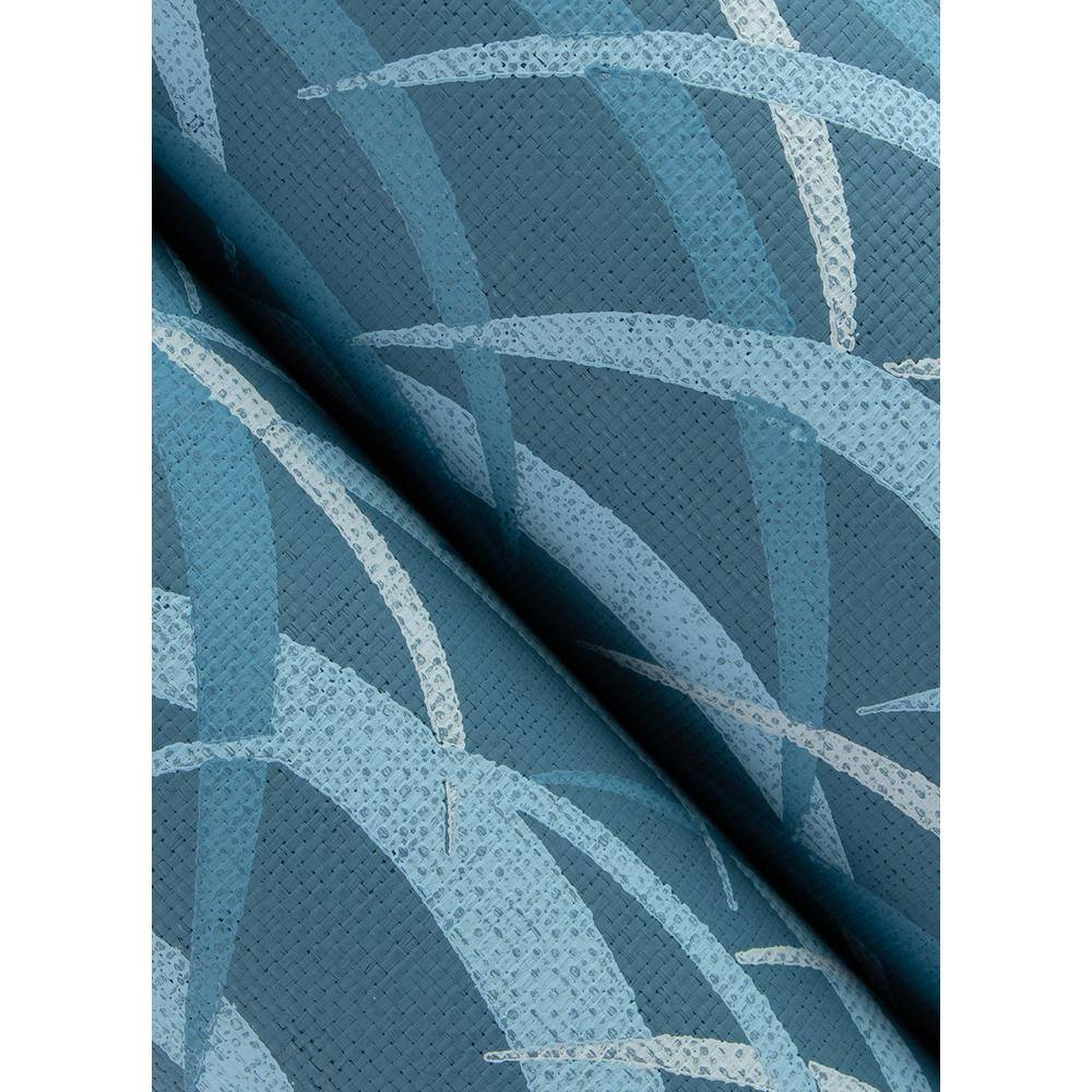 Dark Blue Abstract Geometric Non-Pasted Washable Wallpaper