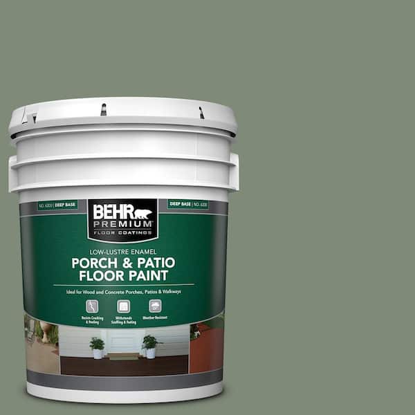 BEHR PREMIUM 5 gal. #N400-5 Thai Basil Low-Lustre Enamel Interior/Exterior Porch and Patio Floor Paint