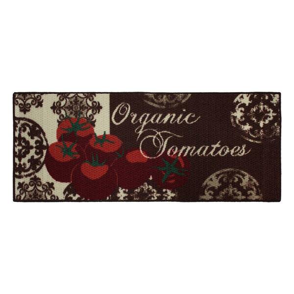 Structures Tomatoes 20 in. x 48 in. Textured Accent Kitchen Runner