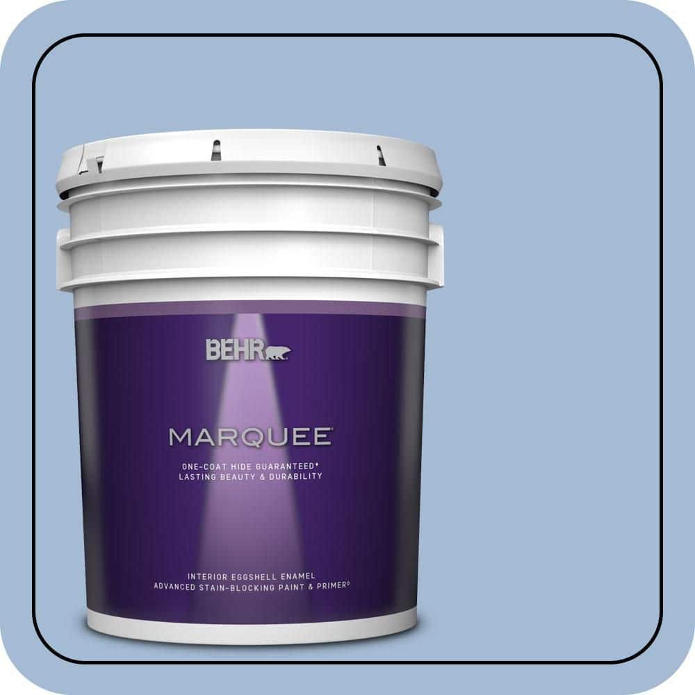 5 gal. #M530-3 Perennial Blue One-Coat Hide Eggshell Enamel Interior Paint & Primer price history on PriceWatchPro