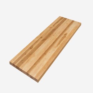 HARDWOOD REFLECTIONS 4 ft. L x 25 in. D Unfinished Birch Butcher