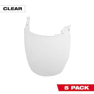 BOLT Fog Free Clear Full Face Replacement Shields No Brim Helmet Only (5-Pack)