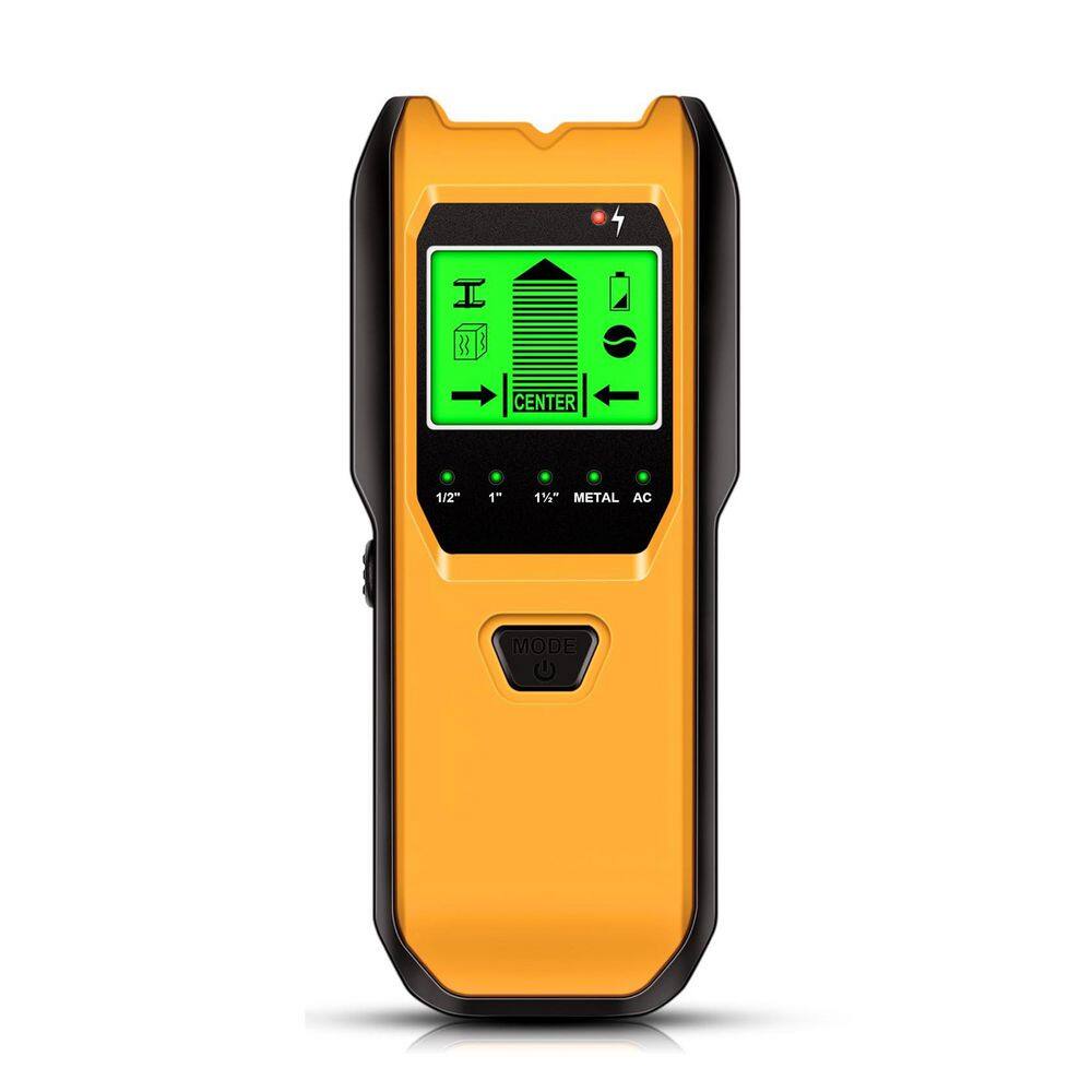 5-in-1 Stud Finder Wall Scanner-Smart Sensor, HD LCD, Audio Alarm for Accur