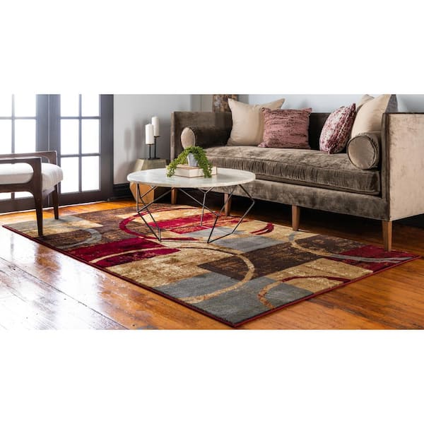 Unique Loom Outdoor Multi Border Gray 2' 2 x 3' 0 Area Rug 3127207 - The  Home Depot