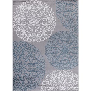 Madison Collection Vintage Gray 7 ft. x 9 ft. Area Rug