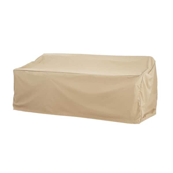 CHRISTOPHER KNIGHT HOME Kaelith Beige Rectangular Outdoor Patio 3-Seater Sofa Cover