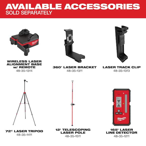 Milwaukee - 100 ft. REDLITHIUM Lithium-Ion USB Green Rechargeable Cross Line Laser Level with Charger