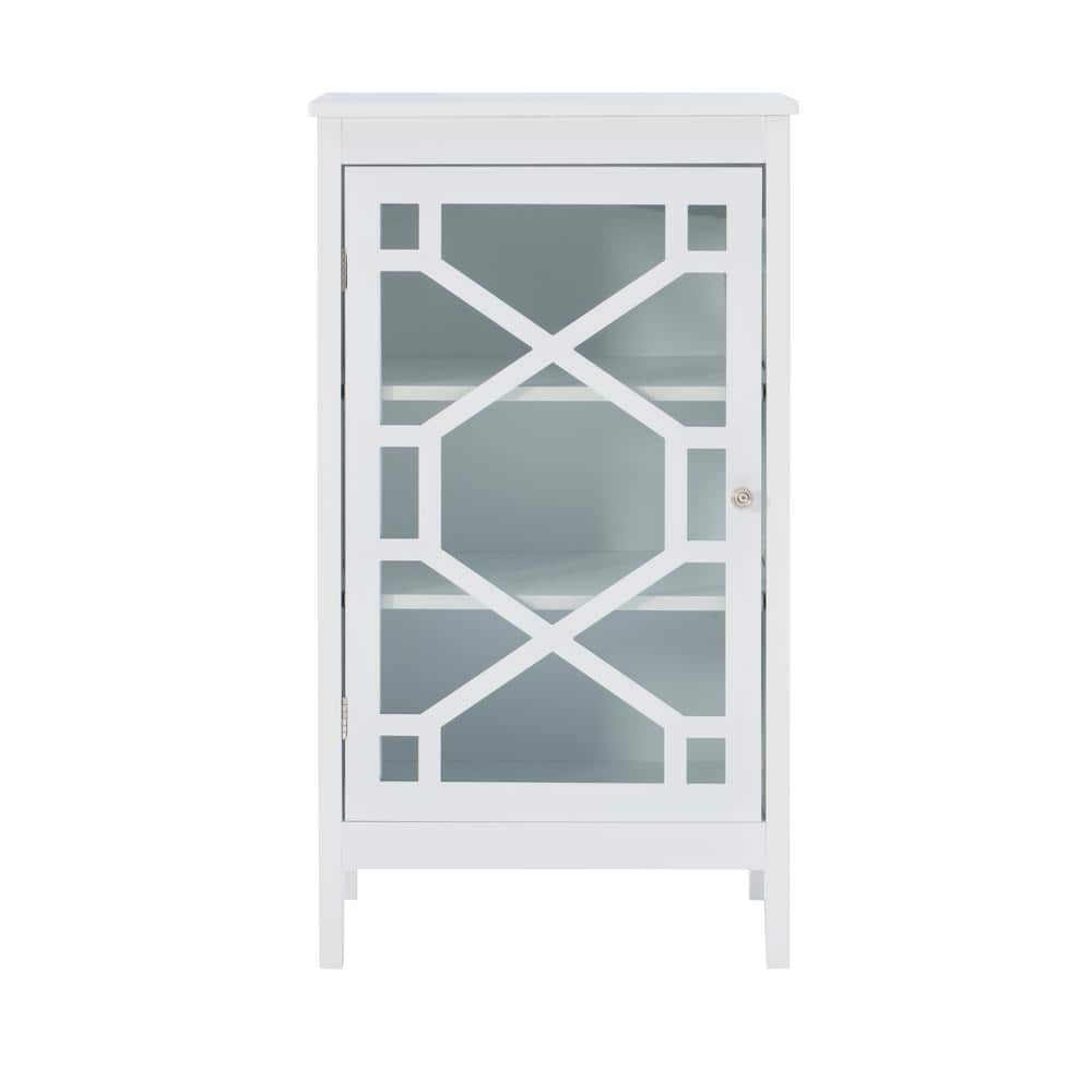 Linon Home Decor Betty White Small Cabinet THD00485 The Home Depot   Snow White Linon Home Decor Accent Cabinets Thd00485 64 1000 