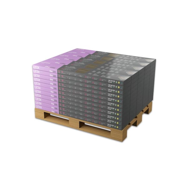 Lucida Surfaces GlueCore Blackrock 22 MIL x 12 in. W x 24 in. L Glue Down Waterproof Vinyl Tile Flooring (1080 sqft/pallet)