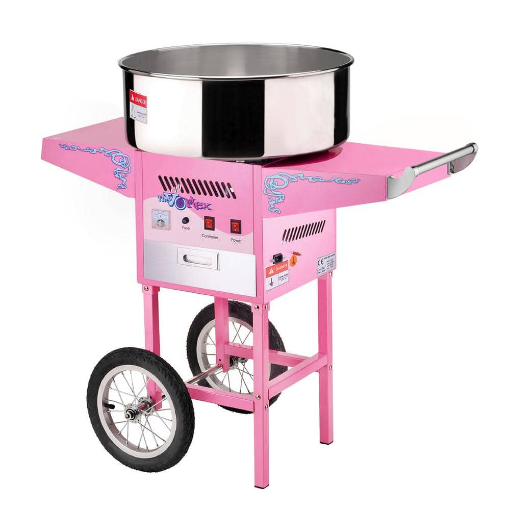 GREAT NORTHERN Vortex Commercial Pink Cotton Candy Machine and Cart  HWD630295 - The Home Depot