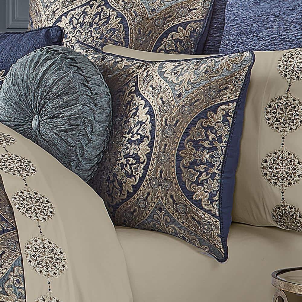 California King Navy Organic Microfiber Comforter Set