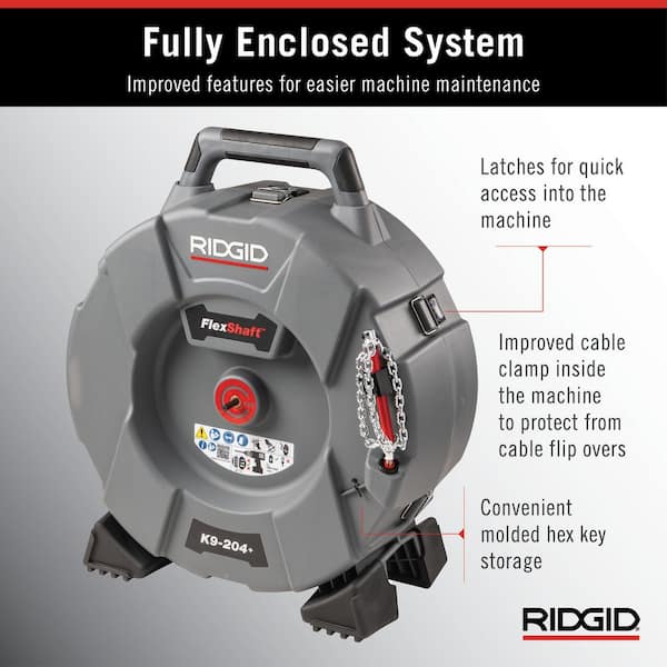 RIDGID 2 in. (50 mm), 2 Chain K9-204+ FlexShaft Knocker Cable