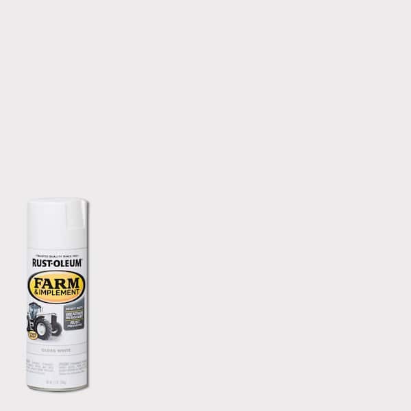 Rust-Oleum 12 oz. Farm Equipment Gloss White Enamel Spray Paint (6-Pack)