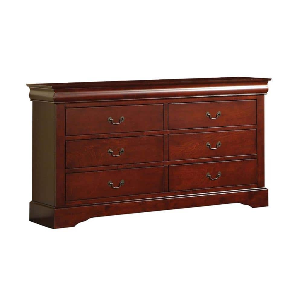 Antique Gray 60" Sophisticated Dresser with Dovetail Drawers