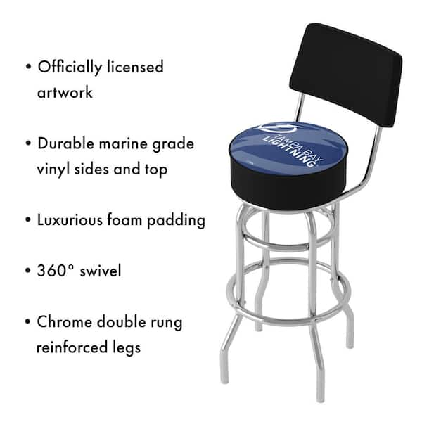 Tampa Bay Lightning Jersey Mirror - Holland Bar Stool - MJrsyTBLght